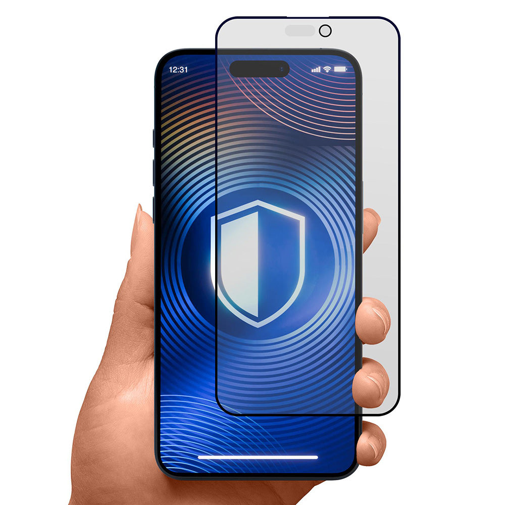 Matte Privacy 3MK HardGlass Max schermbeschermfolie voor Apple iPhone 17 Pro, Gehard Glas, Volledige Lijm