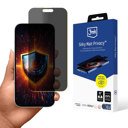 Film de protection Écran Mat Privacy 3MK Silky pour Apple iPhone 17 Pro Max, Plastique