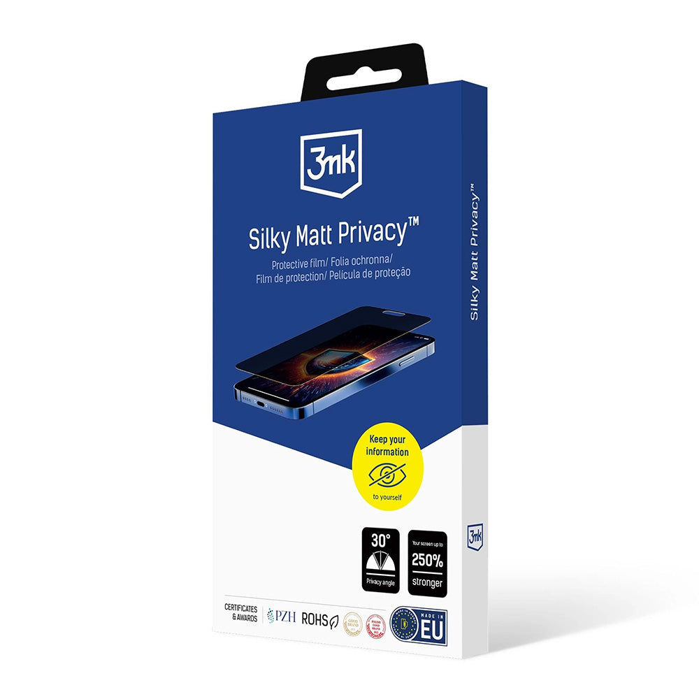 Film de protection Écran Mat Privacy 3MK Silky pour Apple iPhone 17 Pro Max, Plastique