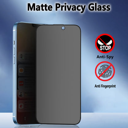 Matte Privacy Blueo Anti-Peep schermbeschermfolie voor Apple iPhone 14 Plus / 13 Pro Max, gehard glas, volledige lijm