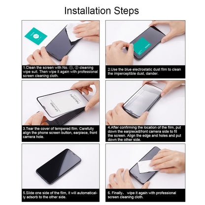Nillkin CP+ Pro Außendisplay-Schutzfolie für Samsung Galaxy Z Flip8 F776 / Z Flip7 F766, gehärtetes Glas, Vollkleber, Schwarz