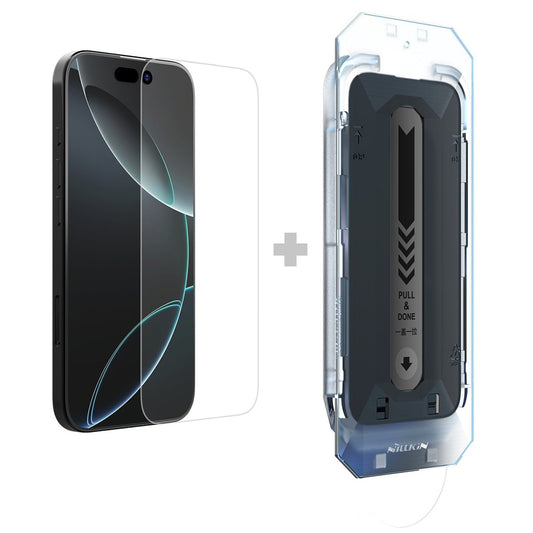 Nillkin H+ Pro Displayschutzfolie mit Applikator für Apple iPhone 16, gehärtetes Glas, Vollkleber