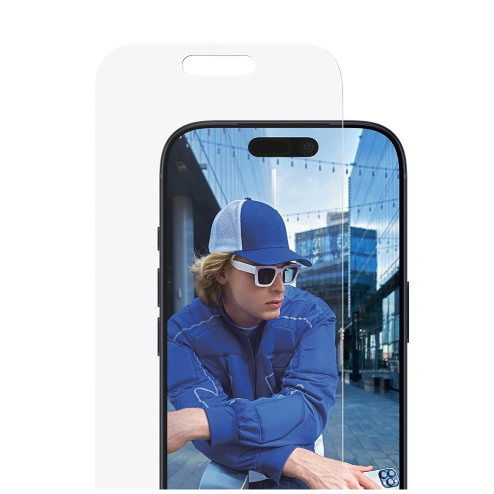 Film de protection d'écran PanzerGlass Classic Fit EasyAligner pour Apple iPhone 17 Pro, Verre Trempé, Full Glue