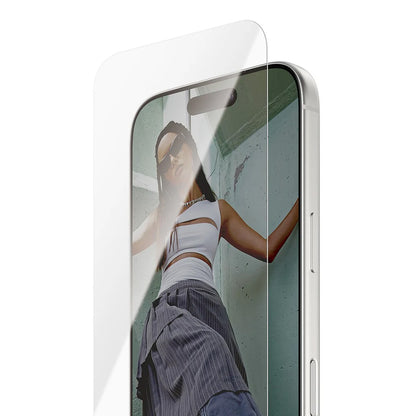 Schutzfolie PanzerGlass Safe. Ultra-Wide Fit EasyAligner für Apple iPhone 17 Pro, gehärtetes Glas, Full Glue.