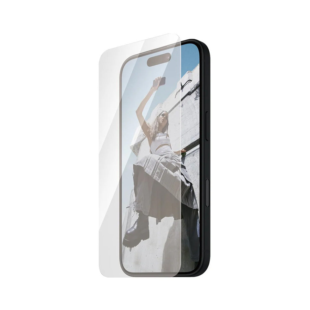 Beschermfolie PanzerGlass Safe Scherm. Ultra-Wide Fit voor Apple iPhone 16 / 15, Gehard Glas, Volledige Lijm