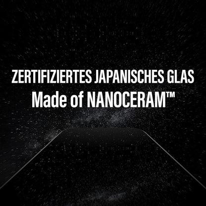 Film de protection d'écran PanzerGlass Ultra-Wide Ceramic II EasyAligner pour Apple iPhone 17 / 16 Pro, Verre Trempé, Full Glue, Noir