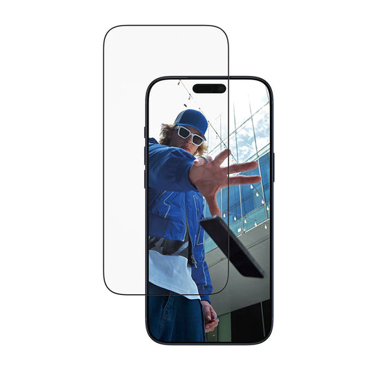 PanzerGlass Ultra-Wide Fit EasyAligner schermbeschermfolie voor Apple iPhone 17 Pro Max, Gehard Glas, Volledige Lijm, Zwart