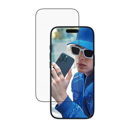 Beschermfolie Scherm PanzerGlass Ultra-Wide Fit EasyAligner voor Apple iPhone 17 Pro, Gehard Glas, Volledige Lijm, Zwart