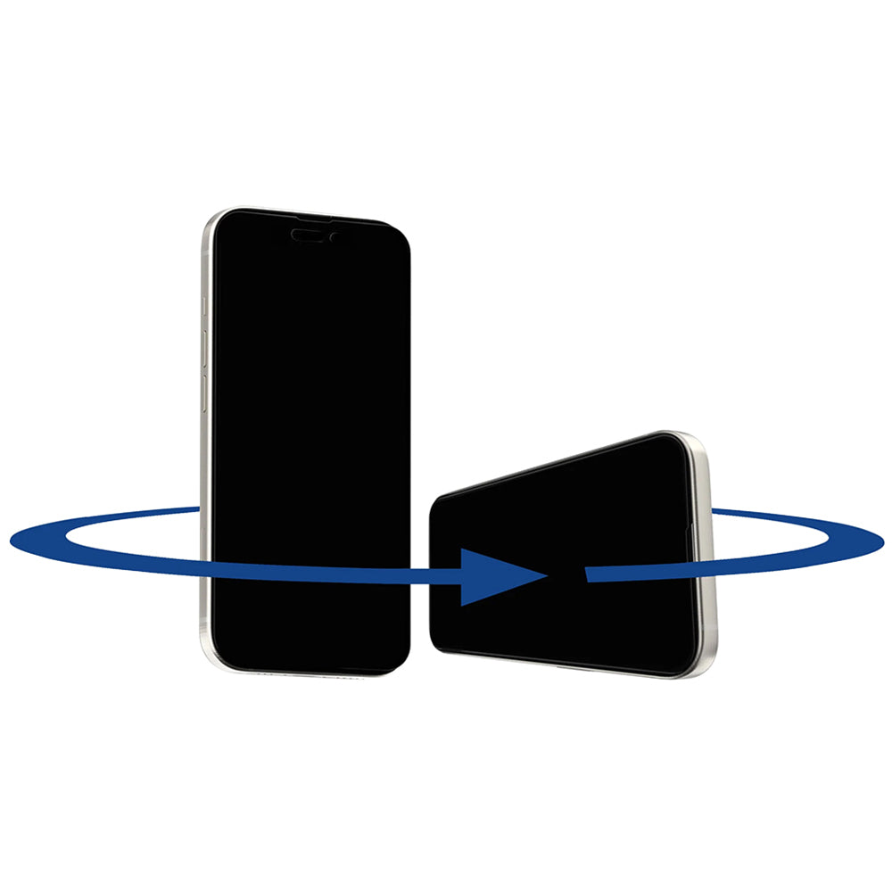 Privacy screen protector Anank 1X Reinforced 360 voor Apple iPhone 16 Pro, gehard glas, full glue, 2.5D