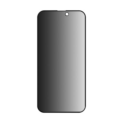 Privacy-Schutzfolie Anank 3X Verstärkt für Apple iPhone 15 Pro, Sicherheitsglas, Vollkleber, 2.5D
