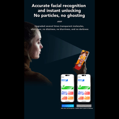 Privacy-Schutzfolie Anank 3X Verstärkt für Apple iPhone 16 Pro Max, Sicherheitsglas, Vollkleber, 2.5D