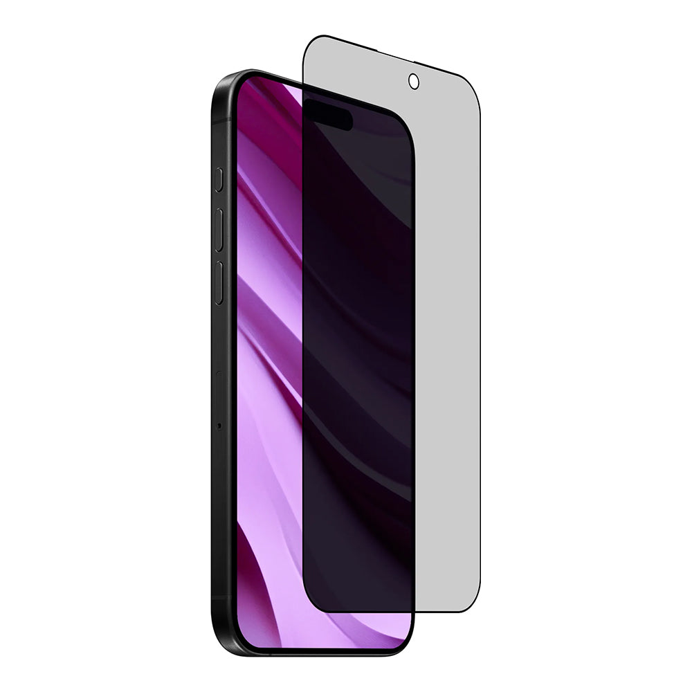Film de protection écran Privacy Anank 5X Renforcé Applicateur pour Apple iPhone 17 Pro, Verre Trempé, Full Glue, 2.5D