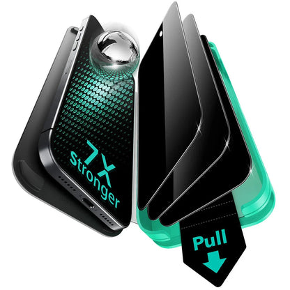 Film de protection écran Privacy ESR Armorite UltraFit pour Apple iPhone 17 Pro, Verre Trempé, Full Glue, Lot de 3 pièces