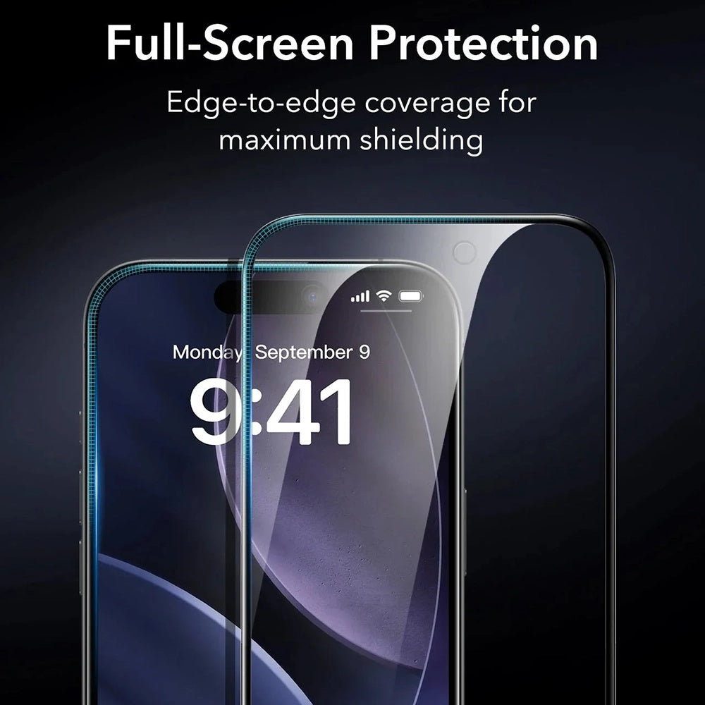 Film de protection écran Privacy ESR Armorite UltraFit pour Apple iPhone 17 Pro, Verre Trempé, Full Glue, Lot de 3 pièces