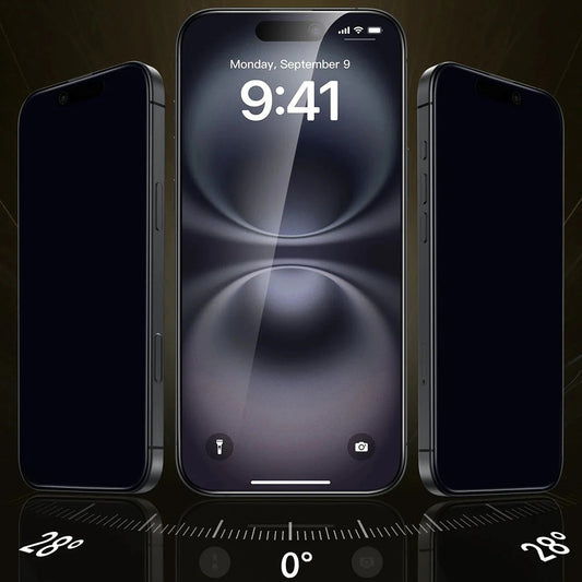 Schutzfolie Ecran Privacy ESR UltraFit Armorite Pro für Apple iPhone 17 Pro, Gehärtetes Glas, Full Glue, Set 3 Stück