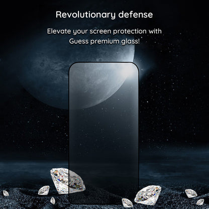 Film de protection écran Privacy Guess pour Apple iPhone 16 Pro Max, Verre Trempé, Full Glue, 2.5D, GUTGP16XBOKGCIP