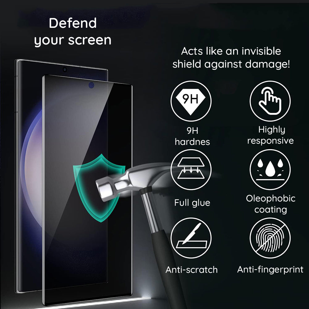Film de protection d'écran Privacy Lito HD Pro pour Apple iPhone 15 Plus, Verre Trempé, Collage Complet