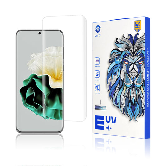 Film de protection Écran Privacy Lito pour Huawei P60 / P60 Pro, Verre Trempé, Colle UV, 3D, Transparent