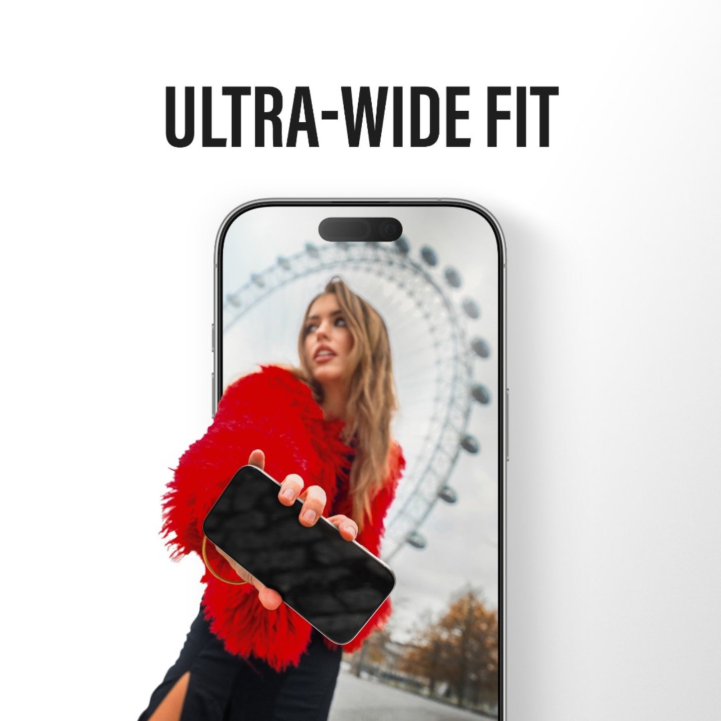 Beschermfolie Privacy PanzerGlass Ultra-Wide Fit 2-Way EasyAligner voor Apple iPhone 17 Pro, Gehard Glas, Volledige Lijm