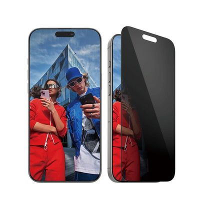 Beschermfolie Privacy Scherm PanzerGlass Ultra-Wide Fit EasyAligner voor Apple iPhone 16 Pro Max, Gehard Glas, Volledige Lijm