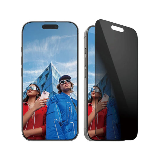 Schutzfolie Privacy PanzerGlass Ultra-Wide Fit EasyAligner für Apple iPhone 16 Pro, gehärtetes Glas, Full Glue
