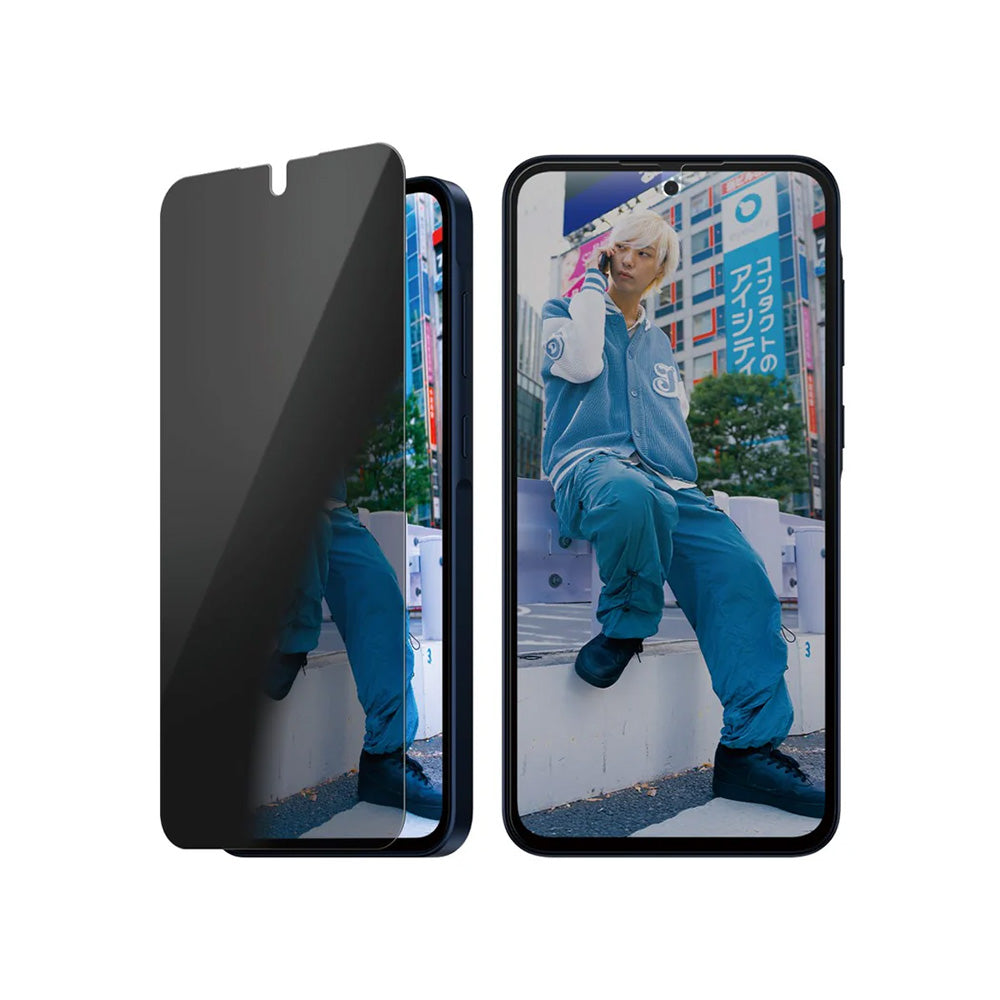 Beschermfolie Privacy Scherm PanzerGlass Ultra-Wide Fit voor Samsung Galaxy A36 A366, Gehard Glas, Volledige Lijm