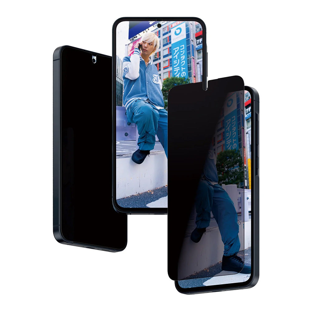 Privacy-schermbeveiligingsfolie PanzerGlass Ultra-Wide Fit voor Samsung Galaxy A55 5G A556, Gehard Glas, Volledige Lijm