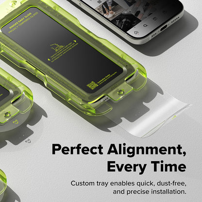 Privacy-Schutzfolie Ringke Easy Slide für Apple iPhone 17 Pro, gehärtetes Glas, Full Glue, 2er-Set