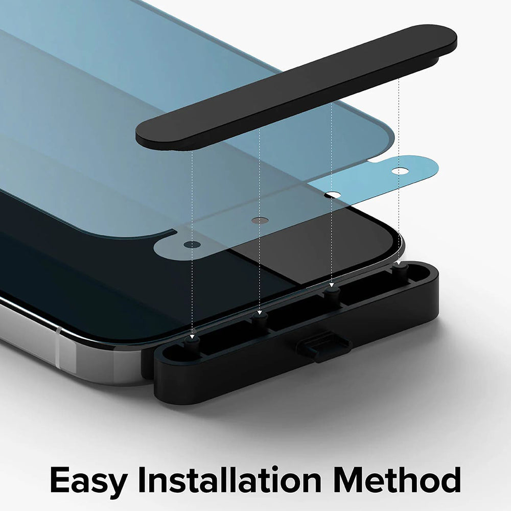 Privacy Screen Protector Ringke for Apple iPhone 15 Pro, Tempered Glass, Full Glue