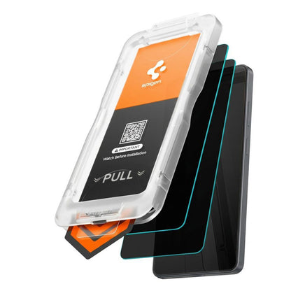 Privacy Screen Protector Spigen GlastR EZ FIT Pro HD voor Samsung Galaxy S26 Plus S947, Gehard Glas, Volledige Lijm, Set van 2 stuks AGL11085