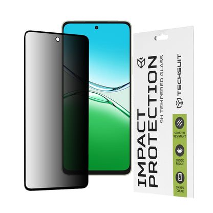 Privacy Techsuit Screen Protector for Oppo A5 Pro 4G / A5 Pro, Tempered Glass, Full Glue, 111D