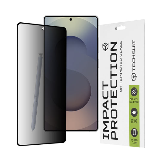 Privacy Techsuit schermbeschermfolie voor Samsung Galaxy S25 Ultra S938, gehard glas, volledige lijm, 111D