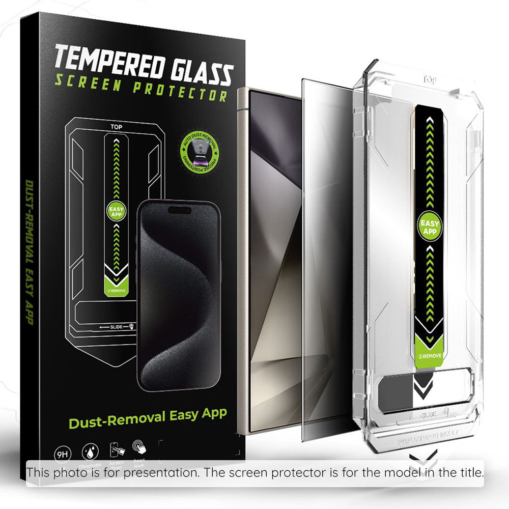 Privacy-Schutzfolie Techsuit TitanGlass CrystalHD für Samsung Galaxy S25+ S936 / S24+ S926, Sicherheitsglas, Vollkleber