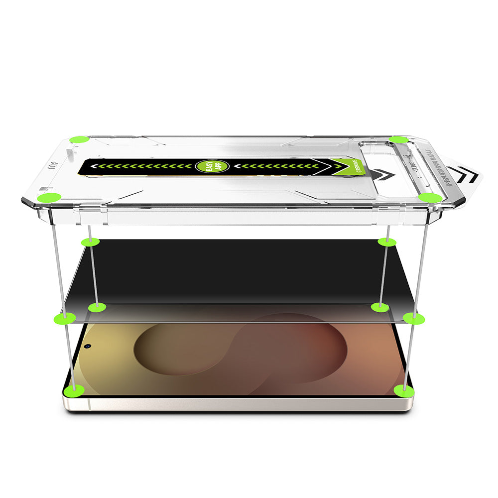 Schutzfolie Privacy Techsuit TitanGlass CrystalHD für Samsung Galaxy S26 Plus, gehärtetes Glas, Vollverklebung