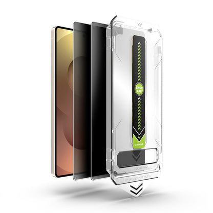 Schutzfolie Privacy Techsuit TitanGlass CrystalHD für Samsung Galaxy S26 S942, gehärtetes Glas, Full Glue, Set mit 2 Stück.