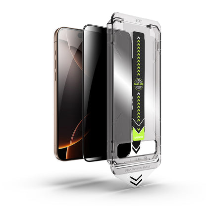 Privacy-Schutzfolie Techsuit TitanGlass für Apple iPhone 18 Pro, Sicherheitsglas, Vollkleber