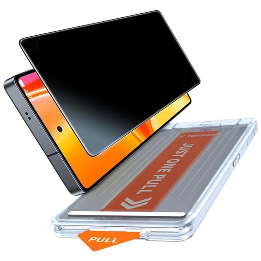 Beschermfolie Privacy Scherm Torras GlassGo Install Master voor Samsung Galaxy S26 Ultra, Gehard Glas, Volledige Lijm