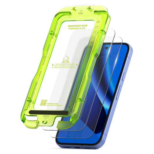 Film de protection d'écran Ringke Easy Slide pour Google Pixel 10a, Verre trempé, Collage intégral, Lot de 2 pièces