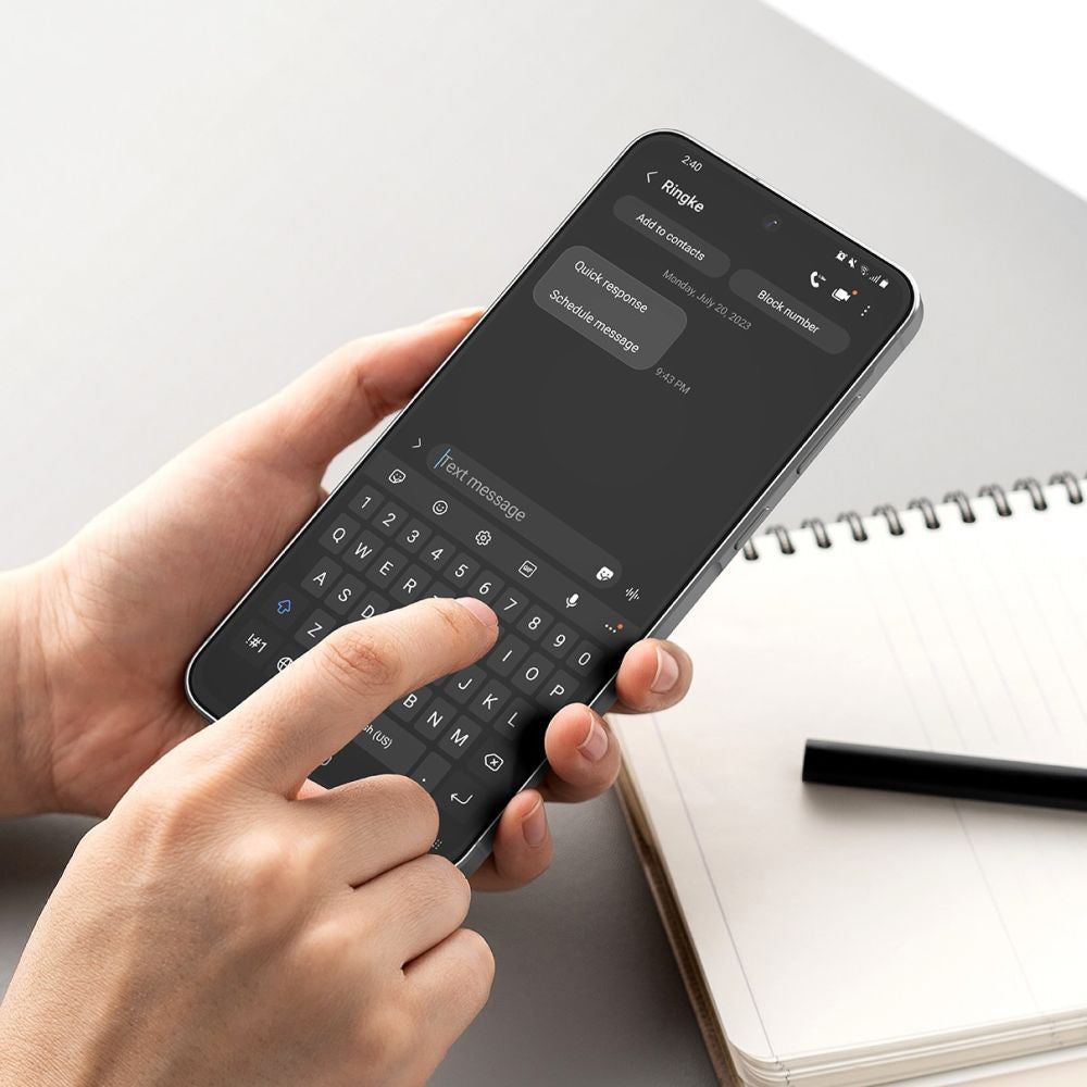 Ringke Easy Slide Displayschutzfolie für Samsung Galaxy A36 A366, gehärtetes Glas, Full Glue, 2er Set