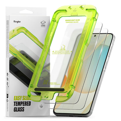 Film de protection d'écran Ringke Easy Slide pour Samsung Galaxy A57 5G, Verre Trempé, Full Glue, Lot de 2 pièces
