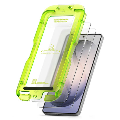 Beschermfolie Ringke Easy Slide voor Samsung Galaxy S26 Plus, Gehard Glas, Volledige Lijm, Set van 2 Stuks