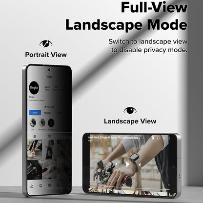 Displayschutzfolie Ringke Easy Slide für Samsung Galaxy S26, gehärtetes Glas, Vollkleber, Set mit 2 Stück, Schwarz