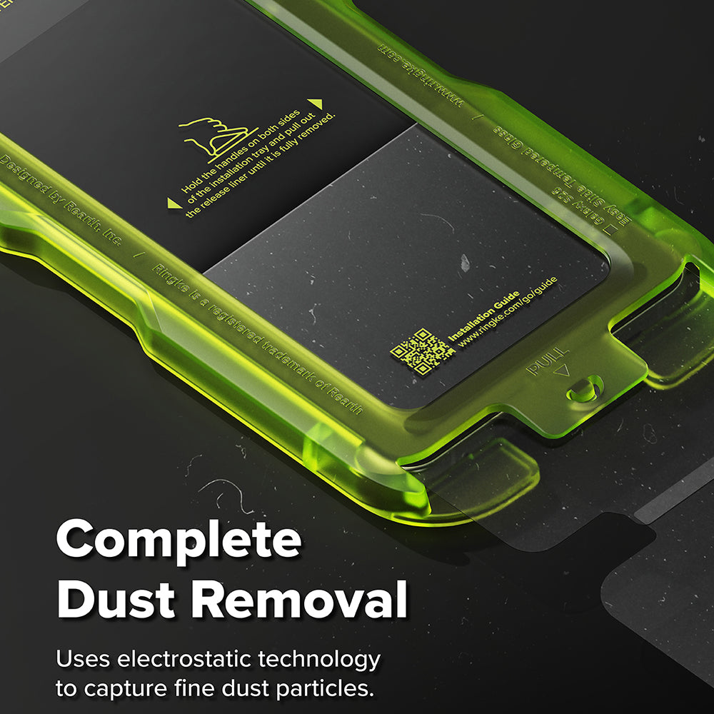 Displayschutzfolie Ringke Easy Slide für Samsung Galaxy S26, gehärtetes Glas, Vollkleber, Set mit 2 Stück, Schwarz