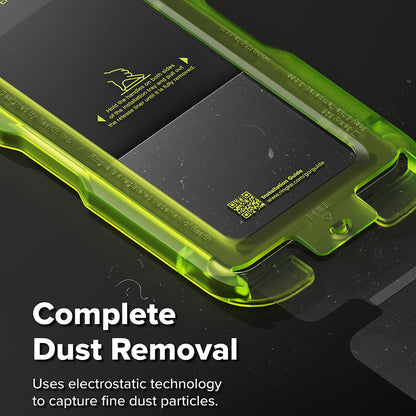 Displayschutzfolie Ringke Easy Slide für Samsung Galaxy S26, gehärtetes Glas, Vollkleber, Set mit 2 Stück, Schwarz