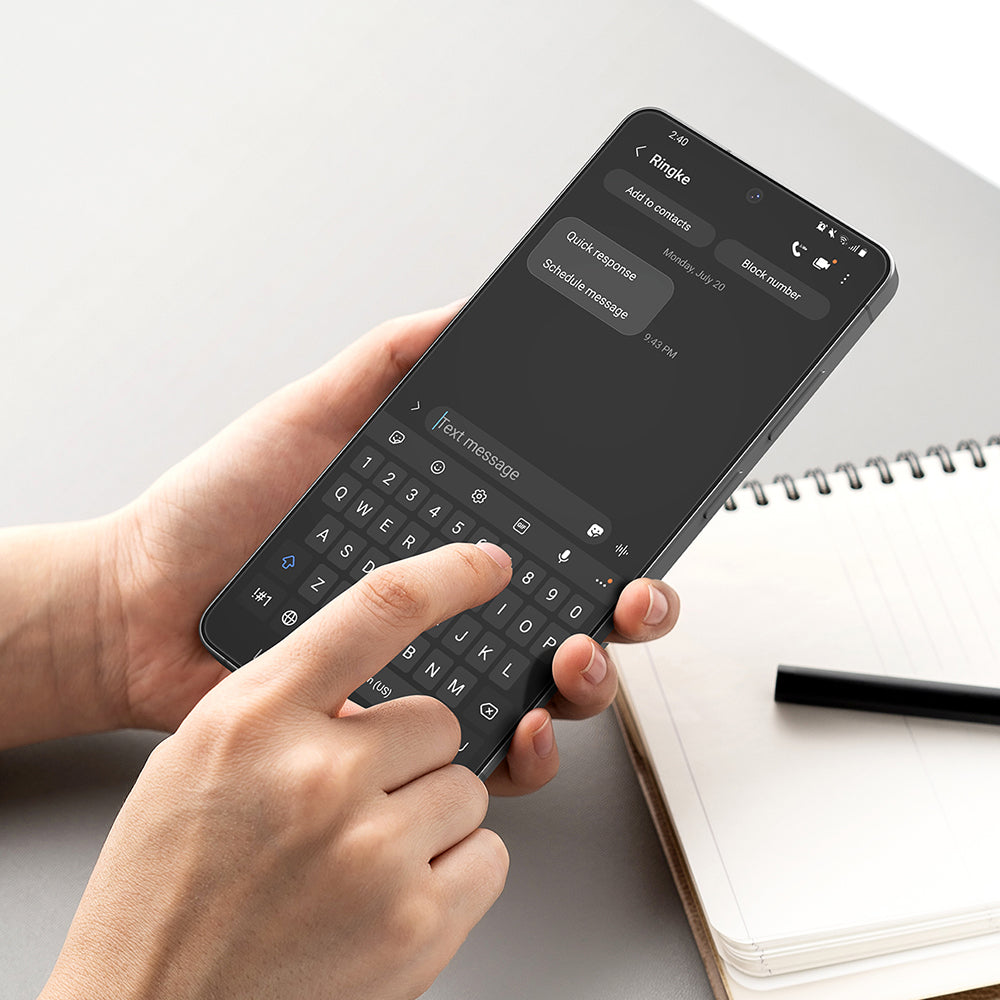 Displayschutzfolie Ringke Easy Slide für Samsung Galaxy S26 Ultra, Gehärtetes Glas, Vollverklebung, Set mit 2 Stück