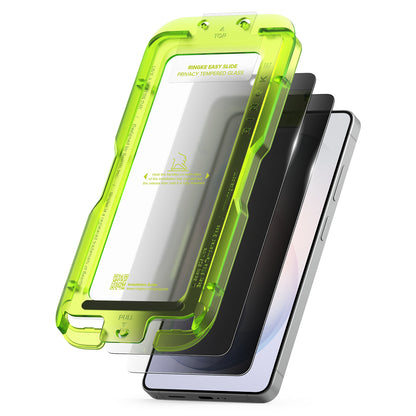 Beschermfolie Ringke Easy Slide voor Samsung Galaxy S26 Ultra S948, Gehard Glas, Volledige Lijm, Set van 2 stuks, Zwart