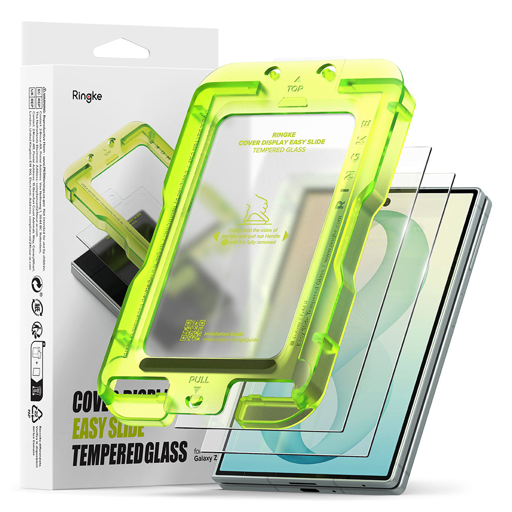 Ringke Easy Slide Außendisplay-Schutzfolie für Samsung Galaxy Z Fold8 F971, gehärtetes Glas, Vollkleber, 2er-Set