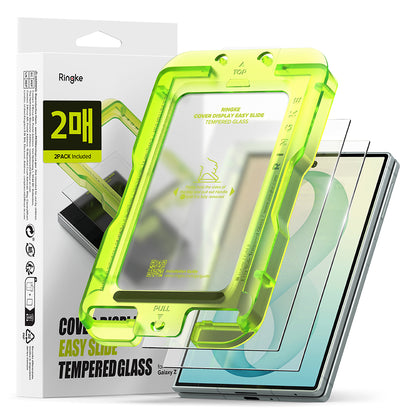 Ringke Easy Slide Außendisplay-Schutzfolie für Samsung Galaxy Z Fold8 F971, gehärtetes Glas, Vollkleber, 2er-Set