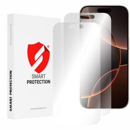 Smart Protection Premium Classic schermbeschermfolie voor Apple iPhone 16 Pro Max, plastic, set van 2 stuks