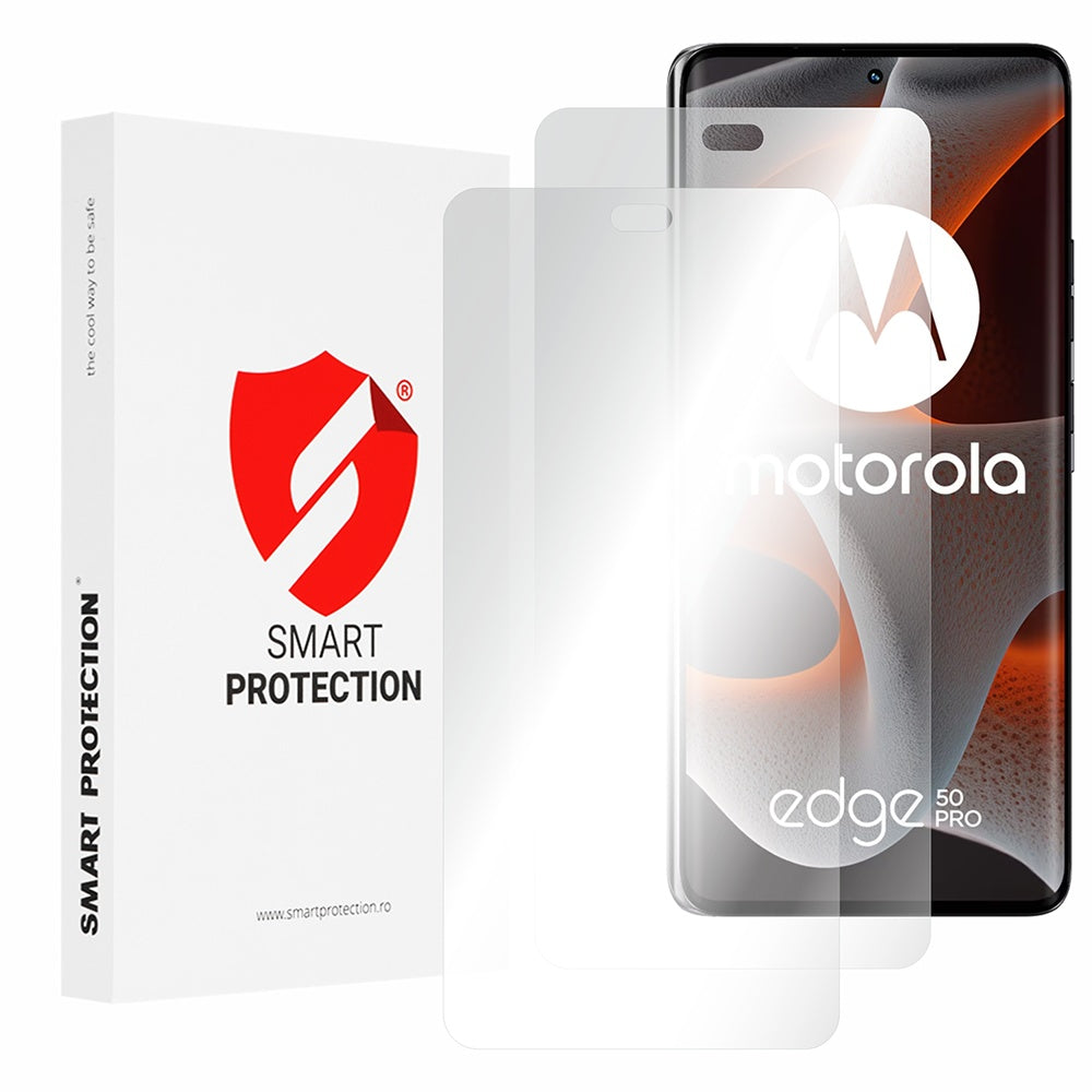 Smart Protection Premium Classic schermbeschermfolie voor Motorola Edge 50 Pro, plastic, set van 2 stuks